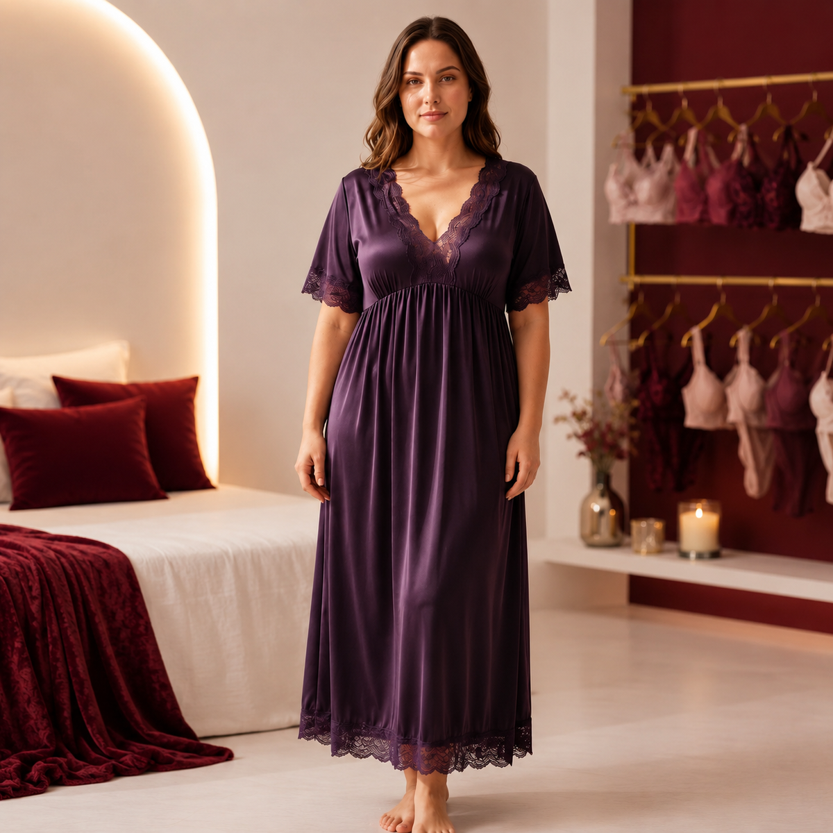 Luxury Lace Nightgown