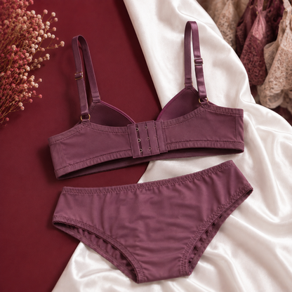 Mauve Satin 2pc
