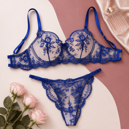 Emerald Floral Lace 2pc