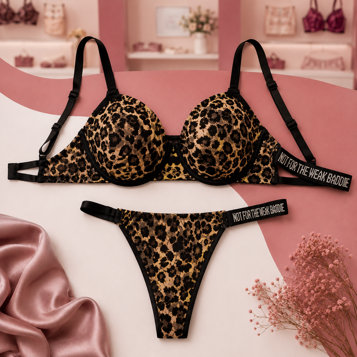 Leopard Luxe Lace Lingerie Set