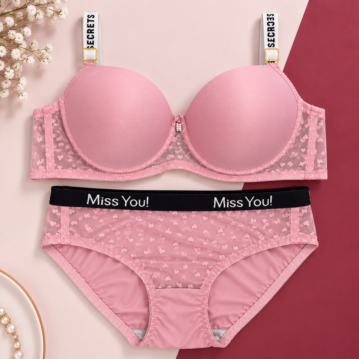 Secret Heart Lace 2pc